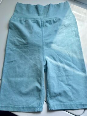 jungmaven • bike shorts new with tags nwt baby blue spring hemp activewear
